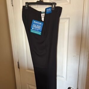Haggar Black Dress Pants Classic Fit
